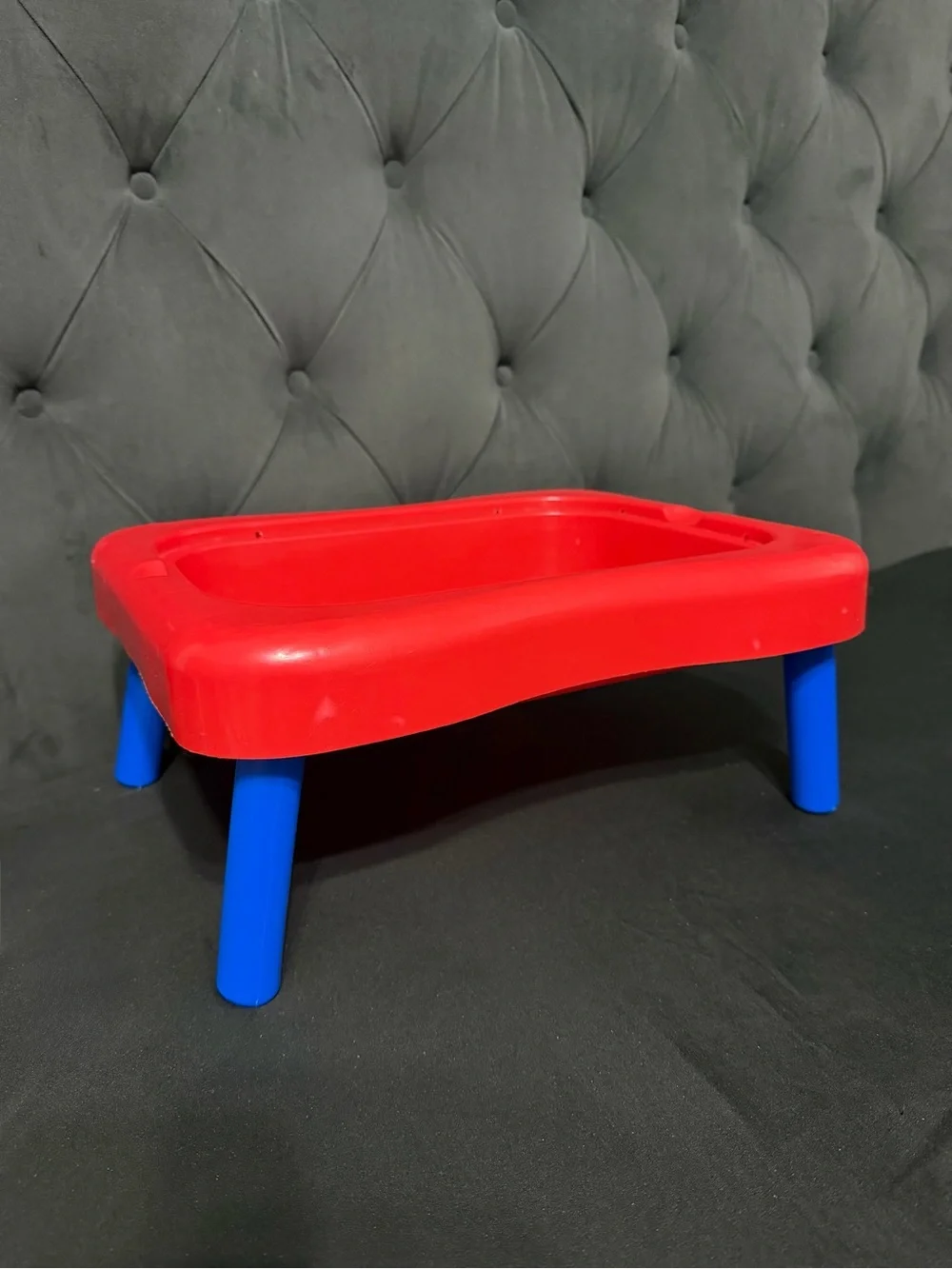 Kids Red and Blue Activity Table - Compact Play Surface